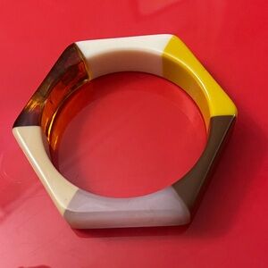 Multicolor Hexagonal Bangle Bracelet